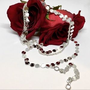 Three layer choker necklace